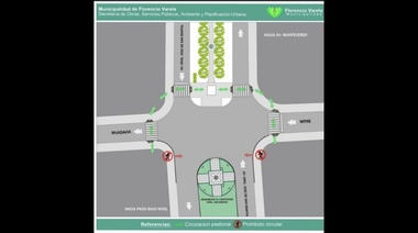 Queda prohibido el cruce peatonal en el Monumento a San Martín