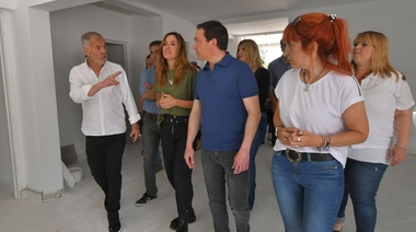 Andrés Watson y Victoria Tolosa Paz verificaron la construcción de un Espacio de Primera Infancia