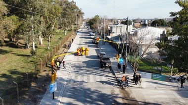 En Ingeniero Allan,  Watson y Katopodis inauguraron la pavimentación en el último tramo de la calle Juana Azurduy
