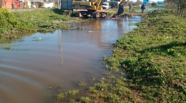 Luego del  temporal: El Municipio realizó tareas hidráulicas en los barrios
