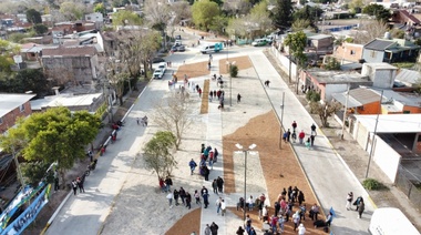 Watson y Katopodis presentaron la zona urbanizada en el barrio 9 de Julio