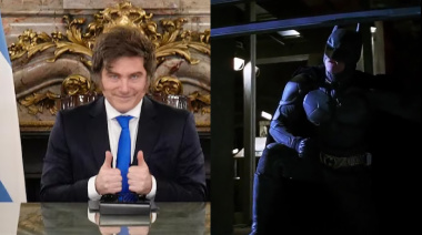 Milei usó una frase de la película de Batman en su discurso en cadena nacional